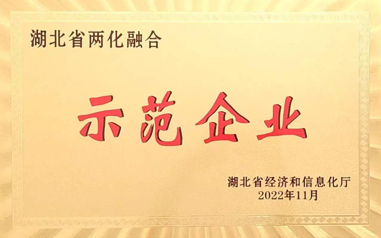 湖北省兩(liǎng)化融合示範企業(yè)