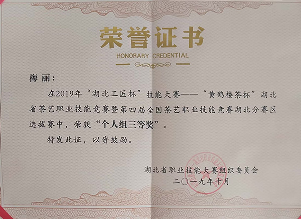 「湖北工匠杯」獲個(gè)人組三等獎(jiǎng)